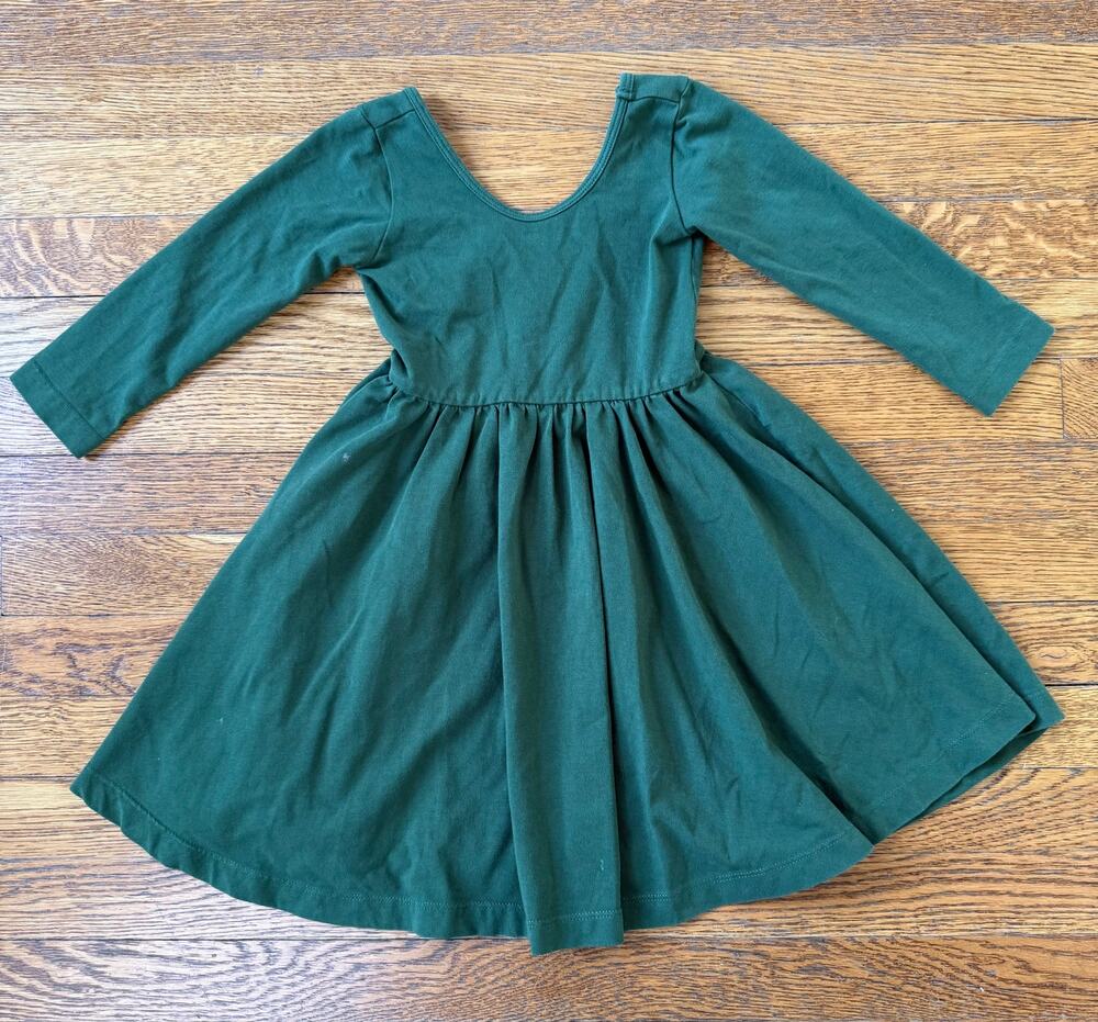 Alice + Ames Girls' Green Skater Dress Size 3